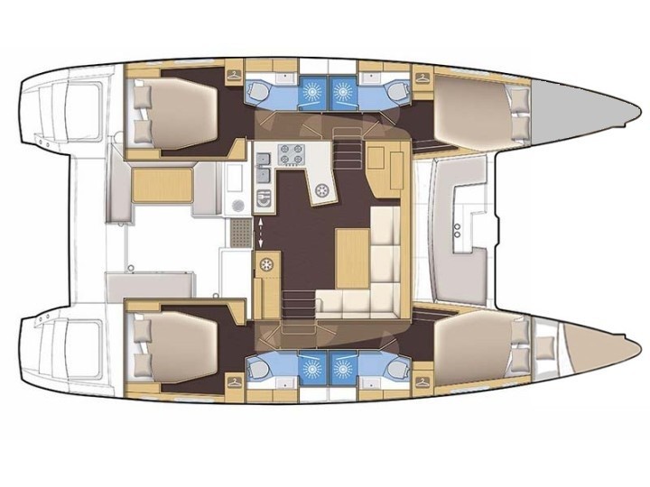Lagoon 450 S - 4 + 2 cab. - Yacht Charter Sailica