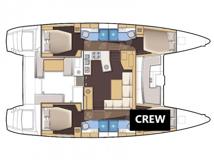 Lagoon 450 S - 4 + 2 cab. - Yacht Charter Sailica