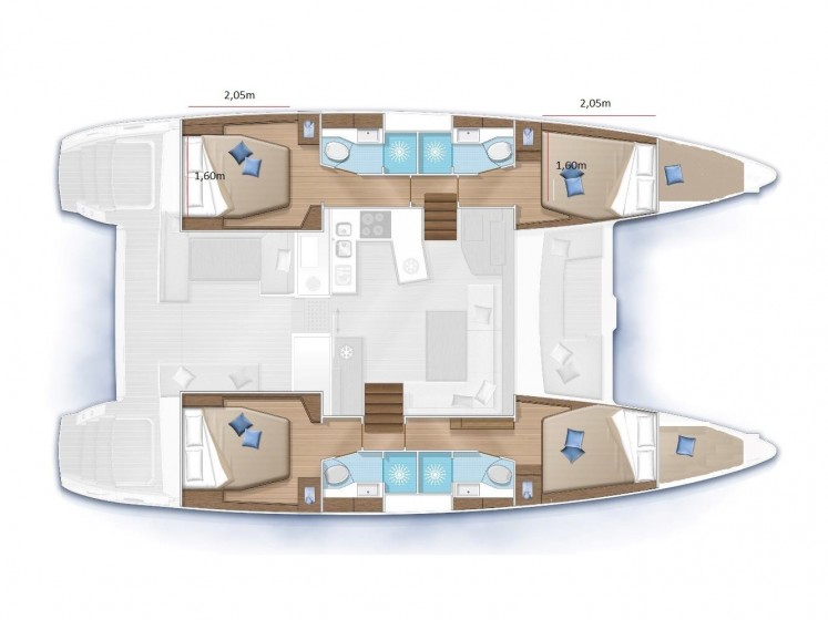 Lagoon 450 S - 4 + 2 cab. - Yacht Charter Sailica