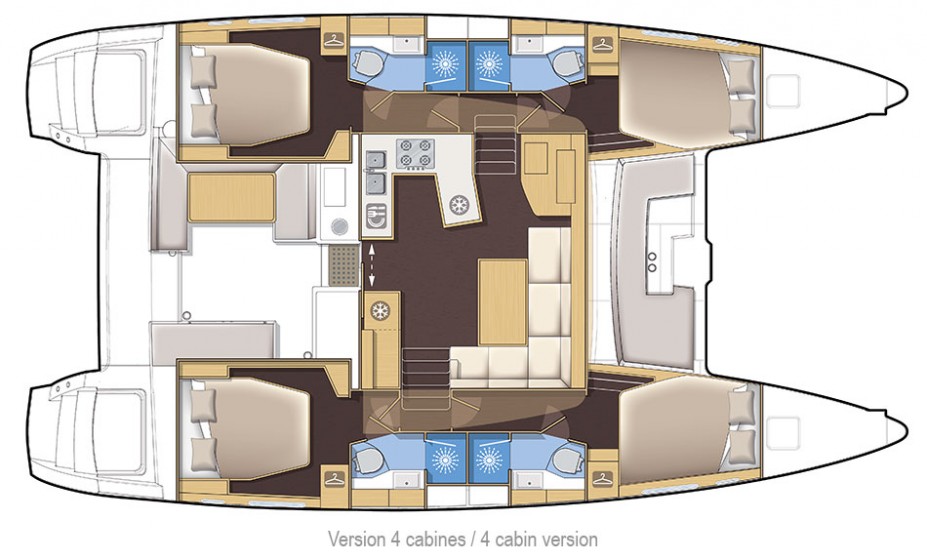 Lagoon 450  Flybridge - Yacht Charter Sailica