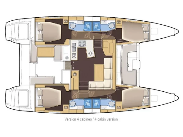 Lagoon 450  Flybridge - Yacht Charter Sailica