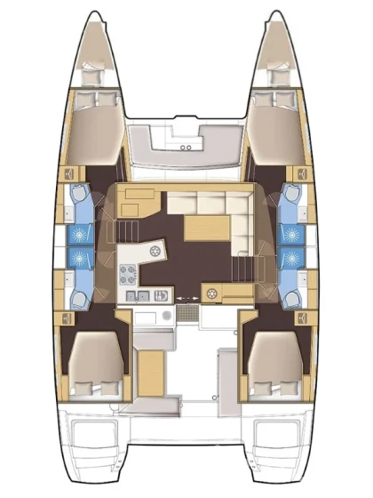 Lagoon 450  Flybridge - Yacht Charter Sailica