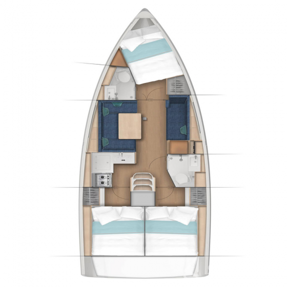 Sun Odyssey 380 - Yacht Charter Sailica