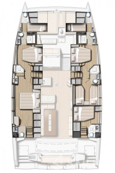 Bali 5.4 - 5 + 2 cab - Yacht Charter Sailica