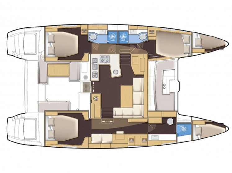 Lagoon 450  Flybridge - Yacht Charter Sailica