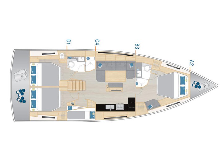 Hanse 460 - Yacht Charter Sailica