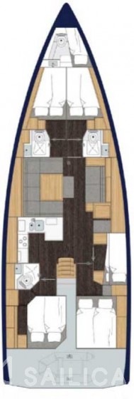 Bavaria C50 Style - 3 + 1 cab. - Yacht Charter Sailica