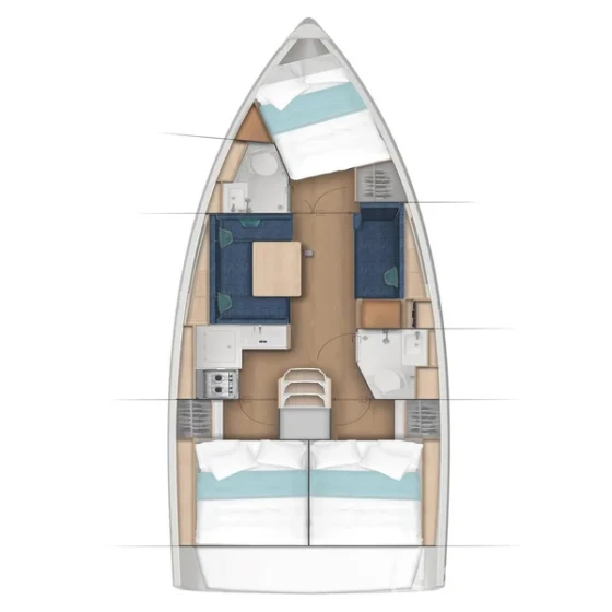 Sun Odyssey 380 - Yacht Charter Sailica