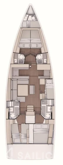 Dufour 530 Smart Electric 6 + 1 cab. - Yacht Charter Sailica