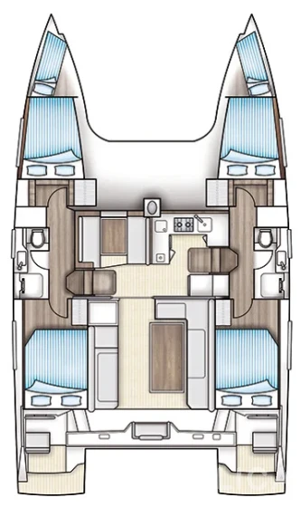 Nautitech 40 open NEW - 4 + 2 cab. - Yacht Charter Sailica