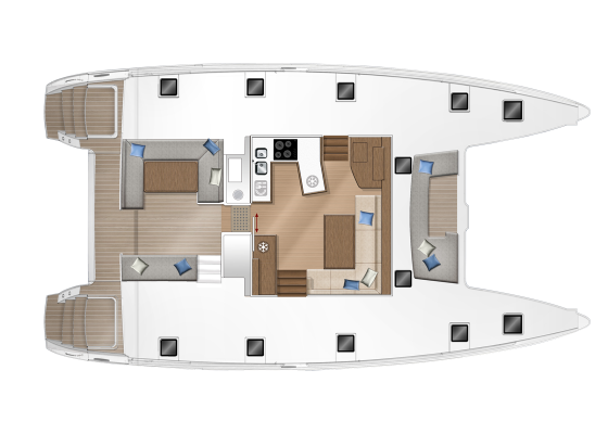 Lagoon 450  Flybridge - Yacht Charter Sailica