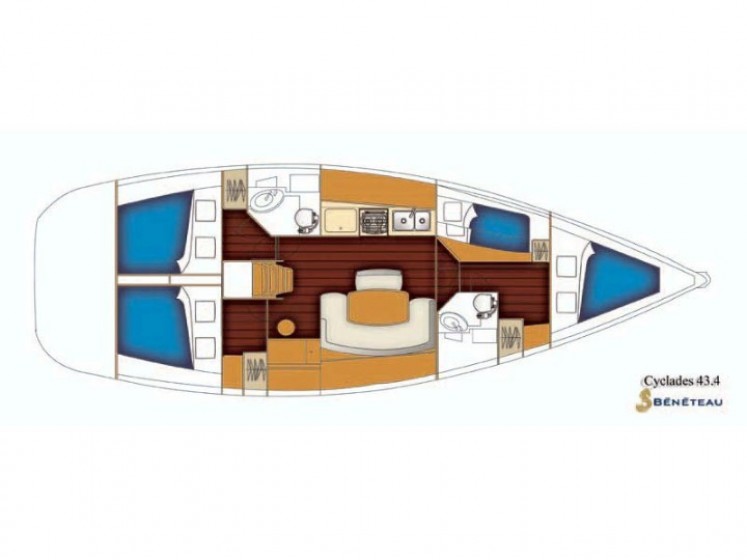 Cyclades 43.4 - Yacht Charter Sailica