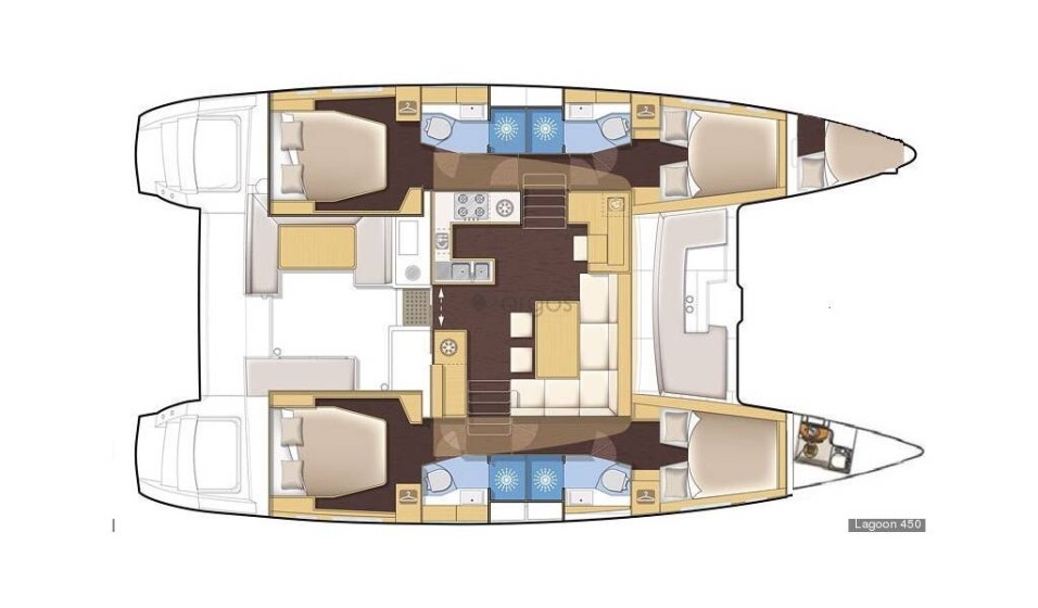 Lagoon 450  Flybridge - Yacht Charter Sailica