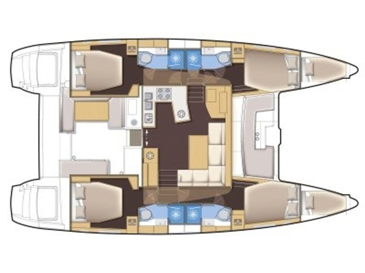 Lagoon 450 S - 4 + 2 cab. - Yacht Charter Sailica