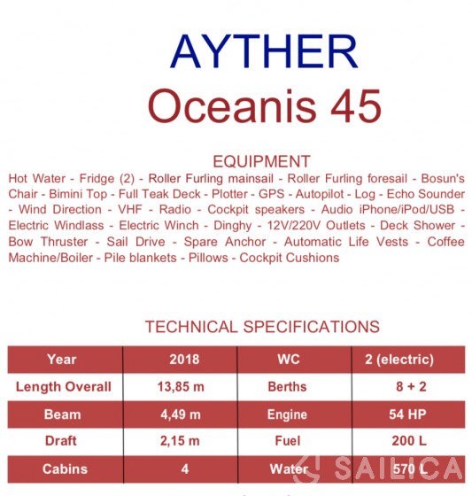 Oceanis 45 - Yacht Charter Sailica