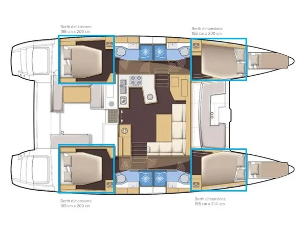 Lagoon 450  Flybridge - Yacht Charter Sailica
