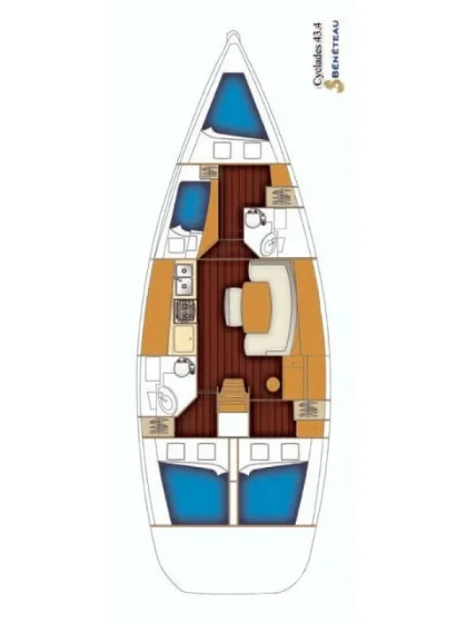 Cyclades 43.4 - Yacht Charter Sailica
