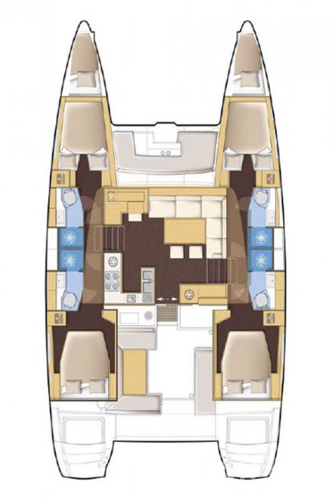 Lagoon 450  Flybridge - Yacht Charter Sailica