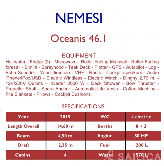 Oceanis 46.1 - Yacht Charter Sailica