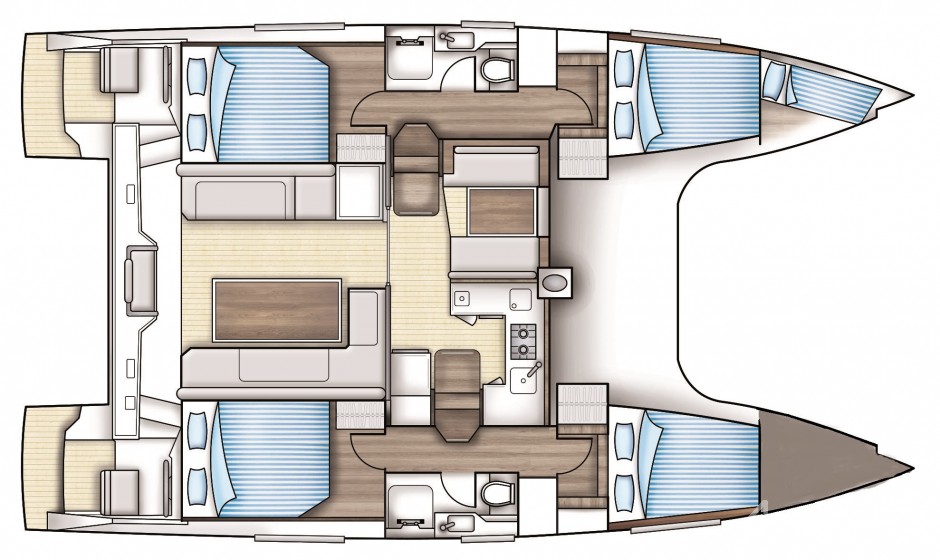 Nautitech 40 Open - 4 + 1 cab. - Yacht Charter Sailica