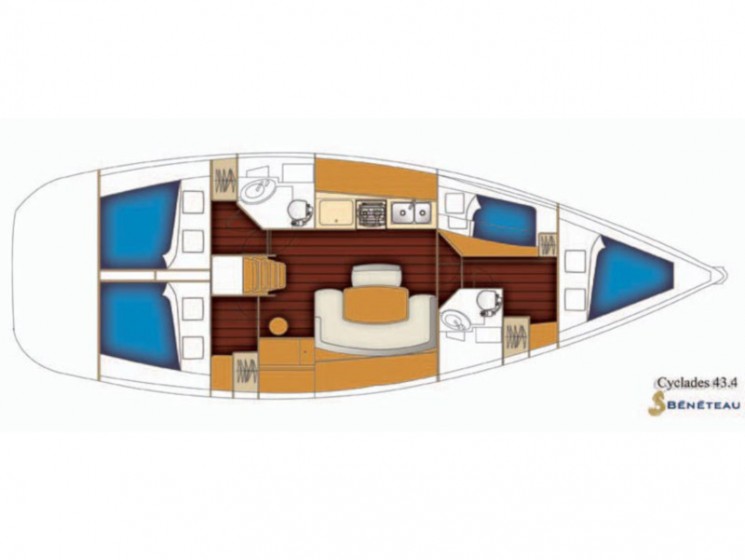 Cyclades 43.4 - Yacht Charter Sailica
