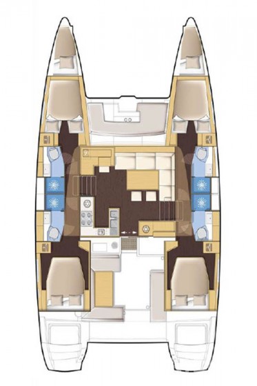 Lagoon 450  Flybridge - Yacht Charter Sailica