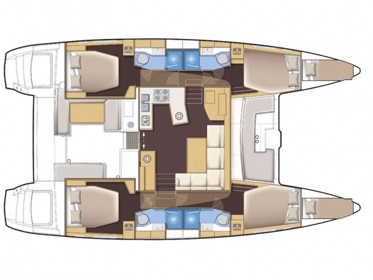 Lagoon 450  Flybridge - Yacht Charter Sailica