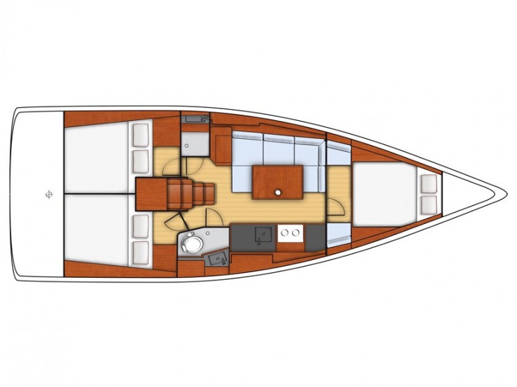 Oceanis 38 - 3 cab. - Yacht Charter Sailica