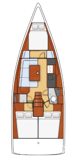 Oceanis 38 - 3 cab. - Yacht Charter Sailica