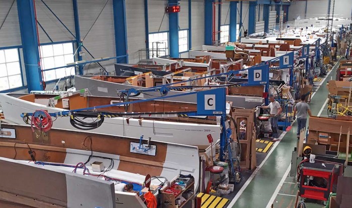 Виробництво на заводі Beneteau — Sailica